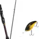 Wonda Vesta Lure 釣魚竿 602MLSP + Damiki DC-400 Hard Bait Lure 70mm 236H BLACK GOLD HOLO