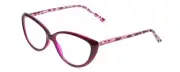 Calabria PRIVE Honor Roll Cat-Eye Reading Glasses +7.00 Magenta Marble Red Women