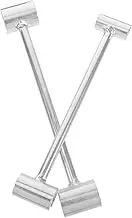 Veemoon 2PCS Hinge Adjustment Tool Dual Head Design for Precise Door Hinge Adjustments Labor Saving High Wrench for Home and Tailor Shops Robust and Easy to Use