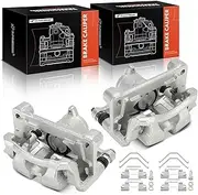 Brake Caliper Replacement for Hyundai Santa Fe 2019-2020, with Bracket, one side, 2 Piston, Steel Piston, Front Left and Right, A Set of 2