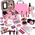 Kids Washable Makeup Girl Toys - Kids Makeup Kit for Girl, Real Make Up Set