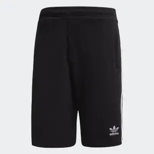 【adidas 愛迪達】3-stripe Short 男 短褲 運動 休閒 舒適 柔軟 棉質 愛迪達 黑(DH5798)