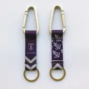 Fremantle Dockers AFL Carabiner Team Logo Keyring