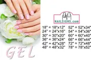 Gel 03 Photo-Realistic Paper Poster Nail Salon Matte Sign Non-Laminate Vertical