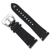 26mm Luxury Brand CT Scuderia Quick Release Black Crocodile Grain Watch Band