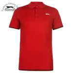 SLAZENGER COURT 男士紅色 POLO 衫,英國尺碼