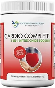 Cardio Complete - 3-in-1 Nitric Oxide Booster with 4,500 L-Arginine AKG, 1,000mg L-Citrulline, and 500mg Non-GMO Beet Root