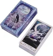 Tarot Card, 80-Cards Tarot Decks, Classic Multiplayer Card-Game, Strategic Fortune Telling Entertainment for Family Gathering Travel Adults Children Fun Nights | Tarotcard of Silence and Desolation