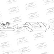 Redback Cat Conv Bolt On to suit Alfa 75 Twin Spark Cat - C7869