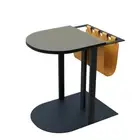 LUVODI Sofa Side Table with Magazine Rack Light-Luxury Bedside End Table with Mi
