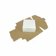 100x Mailing Box 100 x 90 x 55mm Diecut White for Small Accessories Parts B229