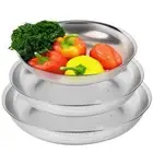 COMPORT K Premium 18/8 304 Stainless Steel Large Colander Set of 3, Comfortab...