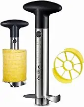 Pineapple Corer and Slicer [Reinforced sharp blades & Heavy duty & Durable], Yhtawoo Pineapple Cutter Corer Peeler, Stainless Steel Decorer Fruit Knife,Easy Core Remover