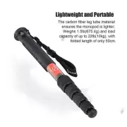 Sunwayfoto Carbon Fiber Monopod with Integrated Safety Strap for DSLR Camera