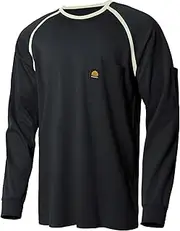 [WORKWEYA] 6.5oz Men's FR Shirts NFPA 2112 Lightweight Cotton Fire Retardant Shirt