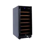 Smart 80L Black Single Zone Undercounter Wine Fridge