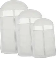 CHILDWEET 3Pcs Clothes Covers with Clear Window Dustproof Moisture Garment Bags for Sweaters Shirts Protector for Home Organization Storage