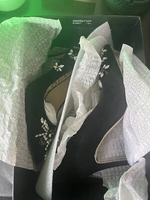 Sam Edelman heels| HP Sam Edelman New Stiletto Jewel Embellished Suede Leather