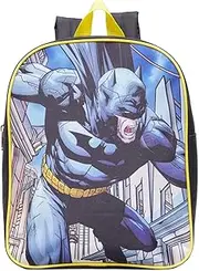 [DC Comics] Batman Childrens Backpack Black Gotham Knight DC Pre-School Bag Boys Rucksack, Black, Rucksack Backpacks