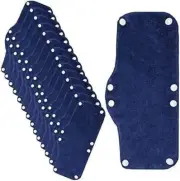 Alpurple Cotton Washable Hard Hat Sweatband- Reusable Snap on Sweat Band Liner-