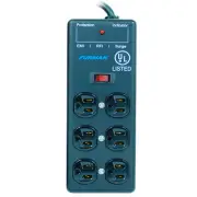 Furman SS-6B 6-Outlet Steel Power Block Surge Protector with 15' Power Cord
