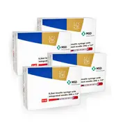 Caninsulin Syringes (MSD) 0.5ml 40IU/ml 4 pack (120 syringes) | For Dogs