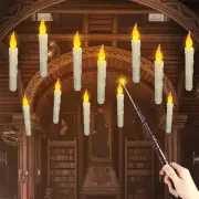 12 Pack Magic Candle Lights Halloween Birthday Party DecorRemote Control Candle Glossy With Magical Wand