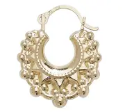 9k Gold Girls Creole Earrings - 18mm*15mm 197982U