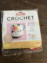 New Unopened DIY Make Market Crochet Unicorn Mug Cozy Kit