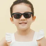 ALEGANT遊樂時尚兒童專用輕量矽膠彈性太陽眼鏡│UV400偏光墨鏡