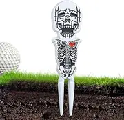 Golf Green Repair Tool | Skull Shape Golf Ball Divot Repair Tool,Portable Turf Fork Accessories for Lawn Green Golfing Supplies Men Women Collector