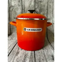 在飛比找蝦皮購物優惠-LE  CREUSET 《火焰橘》22cm琺瑯深湯鍋