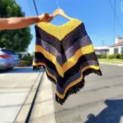 Hogwarts House Poncho Hufflepuff Yellow Black Handmade One Size Fits All Unisex