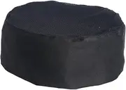 [Garneck] Mesh Chef Hat Skull Cap Black for Cooking Catering Bakers Polyester Cotton Comfortable Fit
