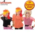 CA2932 80s Neon String Vest Mesh Top Net Rocker Fishnet Rock Star 1980s Costume