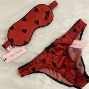 Agent Provocateur Hart Red Silk Set NWT