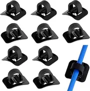 Bicycle Cable Clips Mountain Bike C Clips Cable Tidy for Bicycle 10 Pieces Cable Tidy for Bike MTB (Black)
