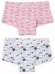 [Keebee] Organic Cotton Boys Boxer Shorts Underwear, Cool Comfort Moisture-Wicking Breathable Underwear - Set of 2