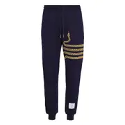 [Thom Browne] Lunar New Year Sweatpants With Gold 4 Bar Snakes Men