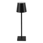 Cordless Table Lamp 3-color Stepless Dimming 4000mah Battery Black