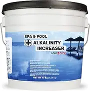 MaxTite Spa & Pool Alkalinity Increaser (6 lbs) - 100% Pure Sodium Bicarbonate - Convenient Pail with Easy-Open Lid