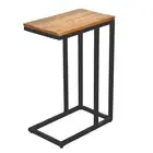 Side Table Wood Sofa Table Laptop Table C-Tisch Liverpool Metal Frame