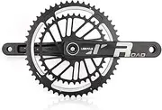 Bicycle Crankset, 170mm Hollow Integrated Crankset Road Bike GXP 39-53T 34-50T Double Round Chainring Cranksets Fit for 8/9/10/11/12 Speed Crank