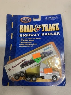 DIECAST ROAD&TRACK HIGHWAY HAULER TRACTOR TRAILER Chrysler 1:87 HO scale