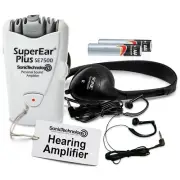 Plus Model SE7500 Personal Sound Amplification Product with Case Headphones an