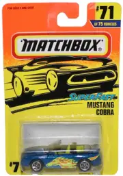 Matchbox Superfast 1997 75 Challenge ~ #71 Mustang Cobra ~1996 SIOP