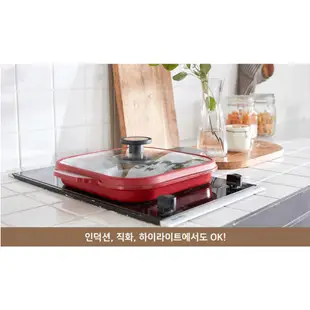 💯韓國直送 NEOFLAM STEAM PLUS OVEN PAN 28cm雙耳四格多功能煎鍋含鍋蓋