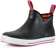 [Showave] Women's 6 Inch Ankle Deck Boots Waterproof Rain Footwear Rubber Mud Boots for Fishing Gardening Farming