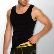 Mens Tradie 2 Pack Sizes 3-6XL Pure Cotton Tank Singlets Black Work or Leisure (9SC)