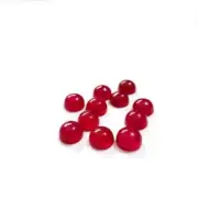 Natural Hot Pink Chalcedony Round Shape Cabochon Calibrated Loose Gemstone